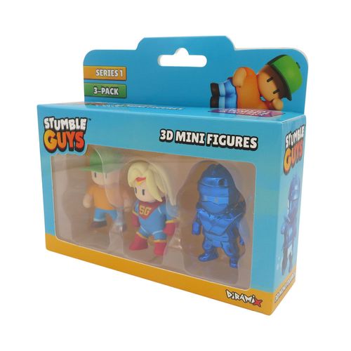 Famosa Stumble Guys 3 pack  Mr. Stumble,  Super Gal y Dynamitron Figura 5 cm