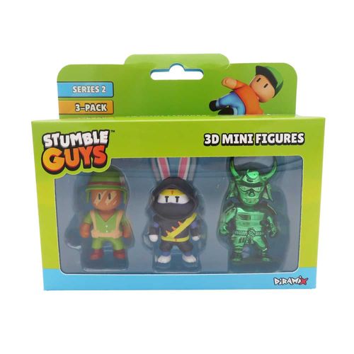 Famosa Stumble Guys 3 pack wave 2 Private Davis, Furiken, Sei Taishogun