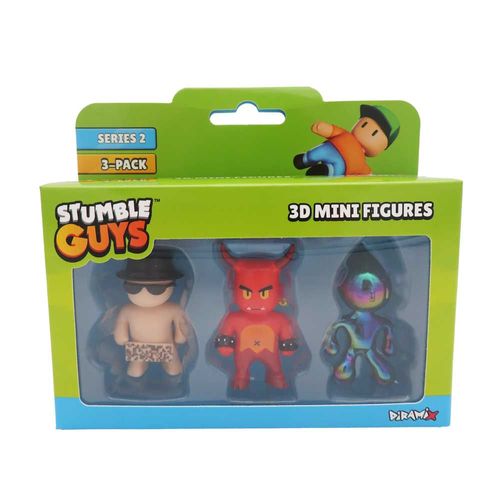 Famosa Stumble Guys 3 pack wave 2  The Free Spirit, Red Demon, Liquid Rainbow