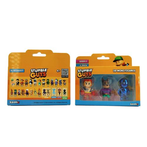 Famosa Stumble Guys 3 pack wave 3 Hotgloves Mclove, Woofer & Orbit