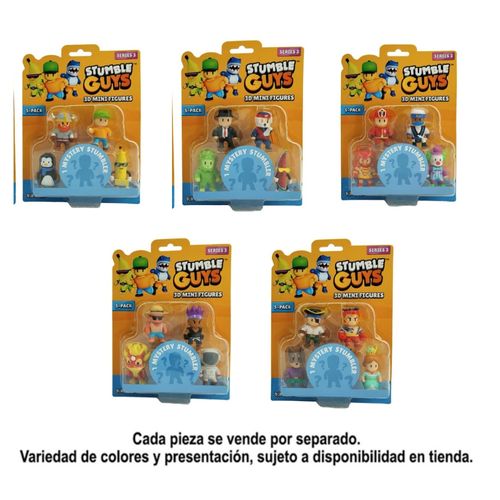 Famosa Stumble Guys 5 pack  wave 3 Willy Penguin, Viking Bjorn, Mr. Stumble, Unpeeled & Mistery Stumbler