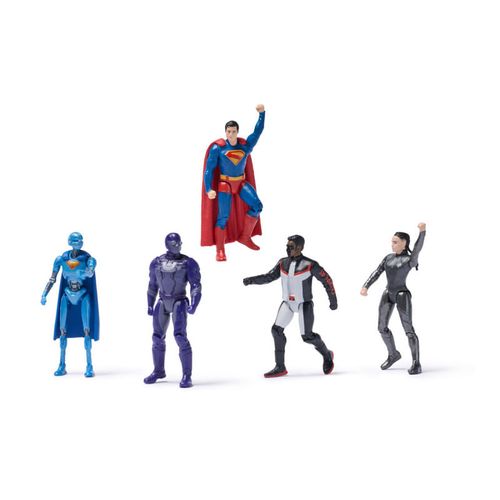 Set 5 Figuras Superman Película (Robot #4, Mr. Terrific, Superman, Ultraman & The Engineer)