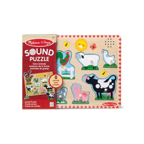Melissa & Doug Rompecabezas Con Sonido - Granja