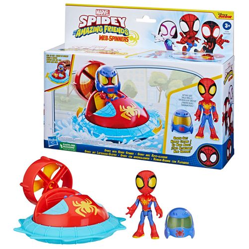 Marvel Spidey Amazing Friends Spidey con Aerodeslizador