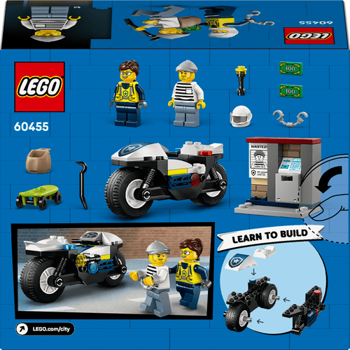 LEGO City Persecución en Moto de Policía 60455