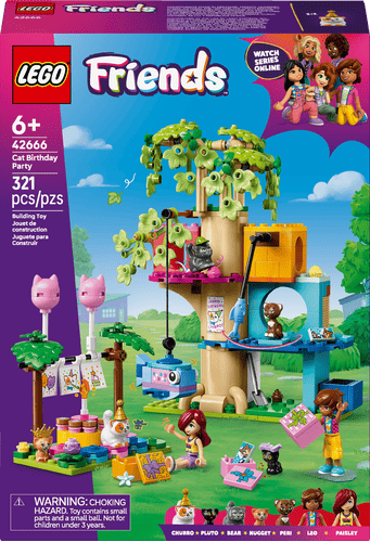 LEGO Friends Fiesta de Cumpleaños y Casa del Árbol Felina 42666