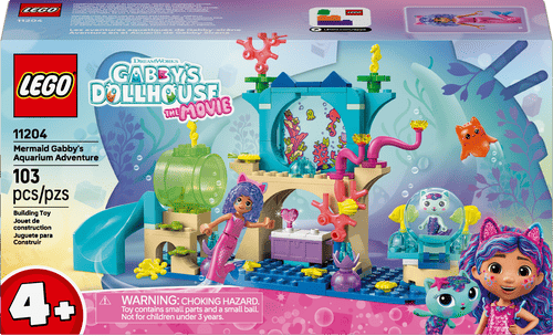 LEGO Gabby's Dollhouse Aventura en el Acuario de Gabby Sirena 11204