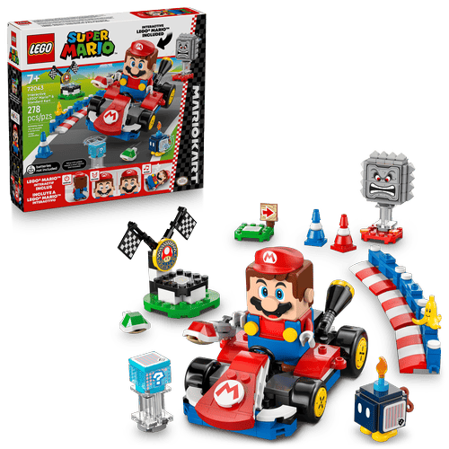 LEGO Super Mario Mario Kart™ – LEGO® Mario™ interactivo y Kart estándar 72043