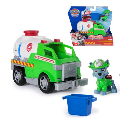 Spin Master Paw Patrol Vehiculos  Fire Rescue Rocky 6072699
