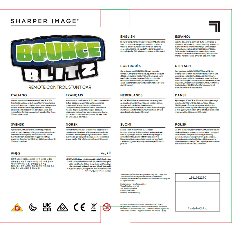 Sharper Image Juguete RC Acrobacias con Rebote Relámpago 1261022290