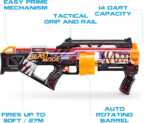Xshot Skins Last Stand Dart Blaster (16 Dardos) Beast Out 36518