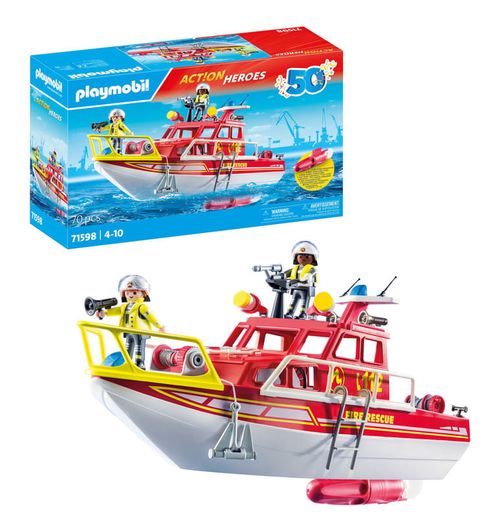 Playmobil Barco de rescate Fire Brigade 71598