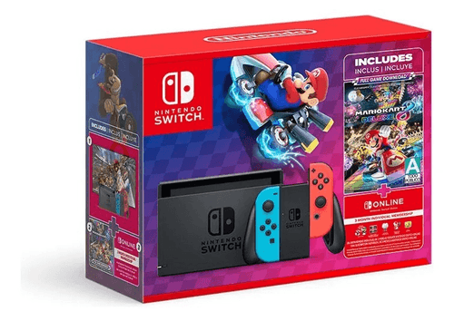 Consola Nintendo Switch Pantalla 1.1 32 GB Mario Kart 8 + 3 meses Nintendo Switch Online