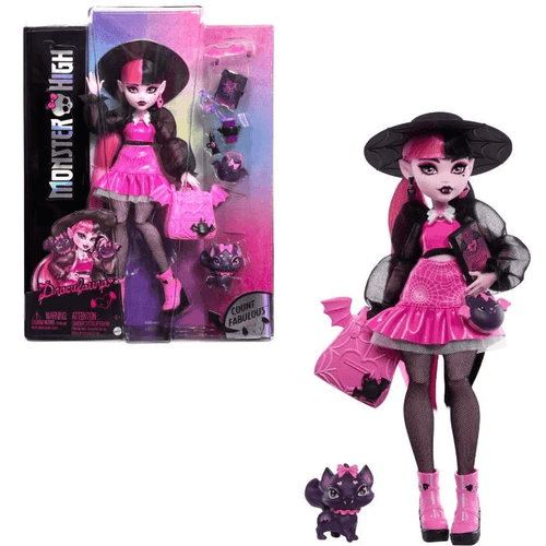 Mattel Monster High Muneca Looks Monstruosos Sorpresa Draculaura HPD53