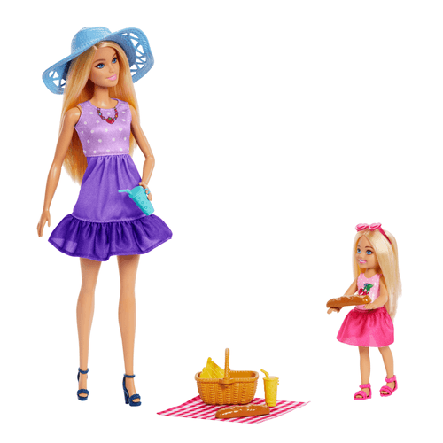 Barbie Set Juego Picnic con Chelsea JBF43