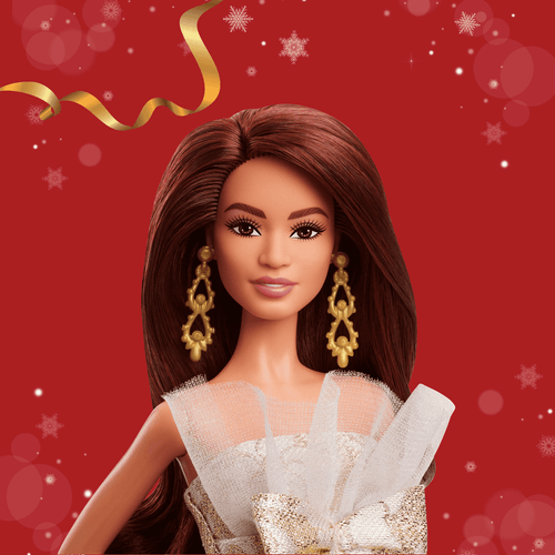 Barbie Muñeca Holiday Cabello Castaño JBH97