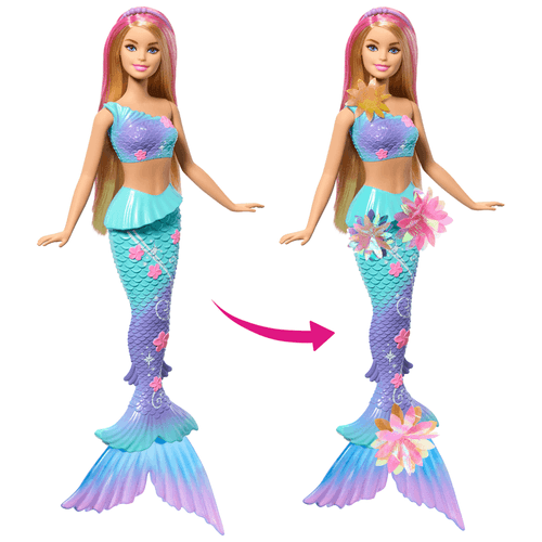Barbie Sirena Transformación de Flores JDM72