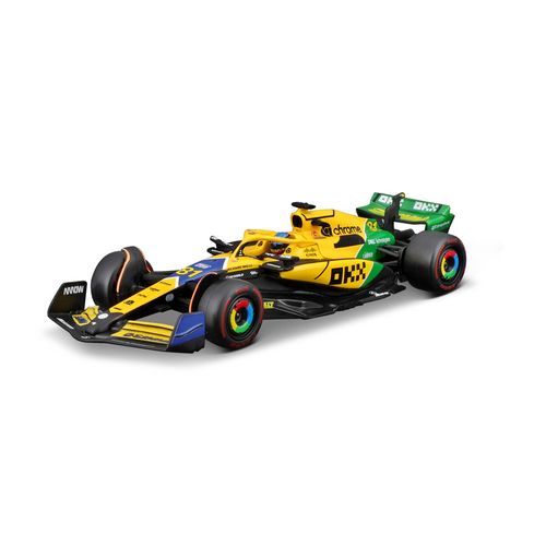 Bburago Mclaren F1 Racing Edición Especial Carrera Brasil Aytron Senna Oscar Piastri 18-38215A