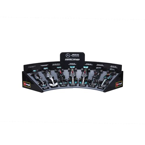 F1 Racing Bburago Mercedes  7 Autos Con Base Incluída 18-38170