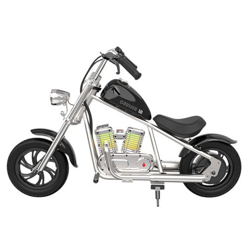 HYPER GOGO Moto Eléctrica Infantil Cruiser 12 Pro Negra MB03CBLK