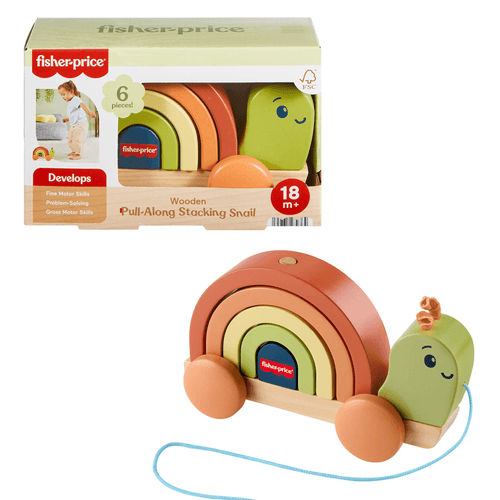 Fisher-Price Caracol Pasea Conmigo de Madera JCY37
