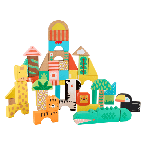 Fisher-Price Bloques de la Jungla de Madera JFG11