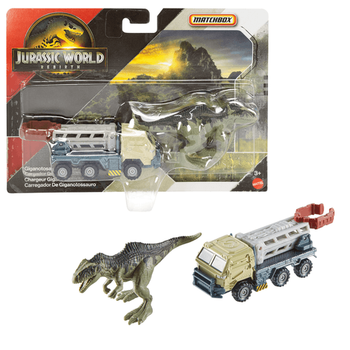 Matchbox Jurassic World  Transportador Dinosaurios Cargador De Giganotosaurus JGL74