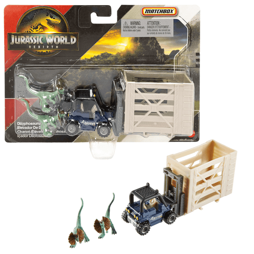 Matchbox Jurassic World  Transportador Dinosaurios Elevador  De Dilofosaurus JGL74