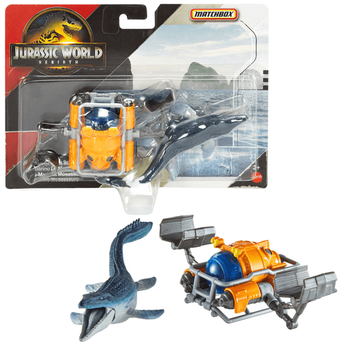 Matchbox Jurassic World  Transportador Dinosaurios Submarino De Mosasaurio JGL74