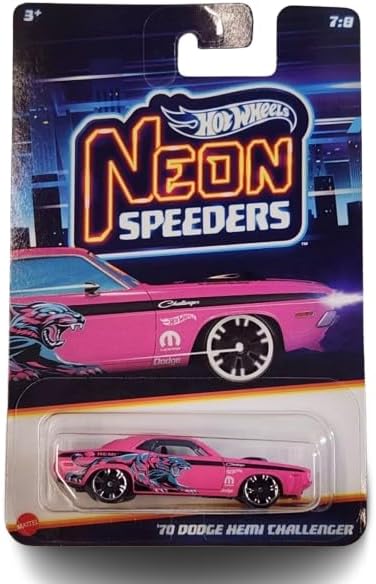 Hot Wheels Neon Speeders  70 Dodge Hemi Challenger  7/8 HLH72