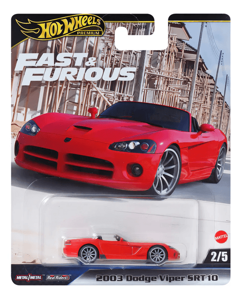 Hot Wheels Auto Premium F&F 2003 Dodge Viper SRT10  2/5 HNW46