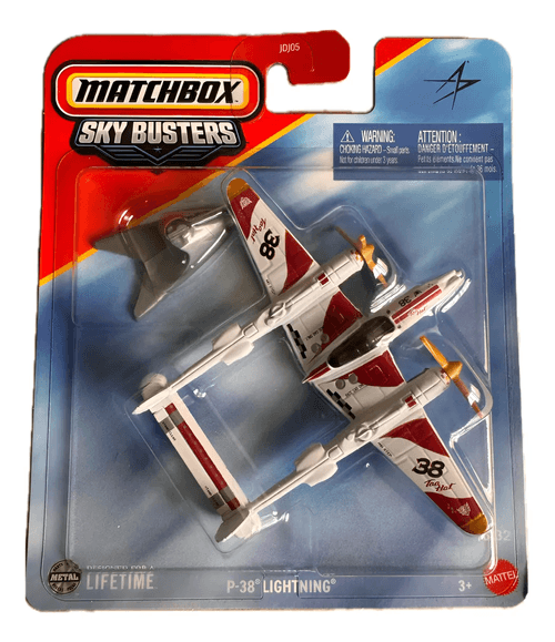 Matchbox Avion de Juguete Skybusters P-38 Lighthing JDJ05