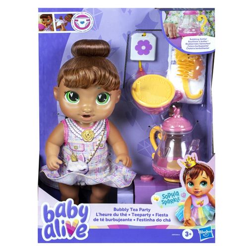 Hasbro Baby Alive Fiesta de Té Burbujeante Sophia Sparkle G0609