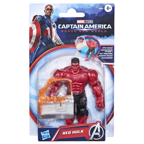 Hasbro Marvel Avengers Epic Hero Series Captain America Brave New World Hulk Rojo G0072