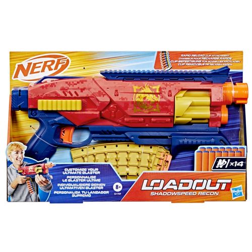 Hasbro Nerf Loadout Shadowspeed Recon 14 Dardos G1759