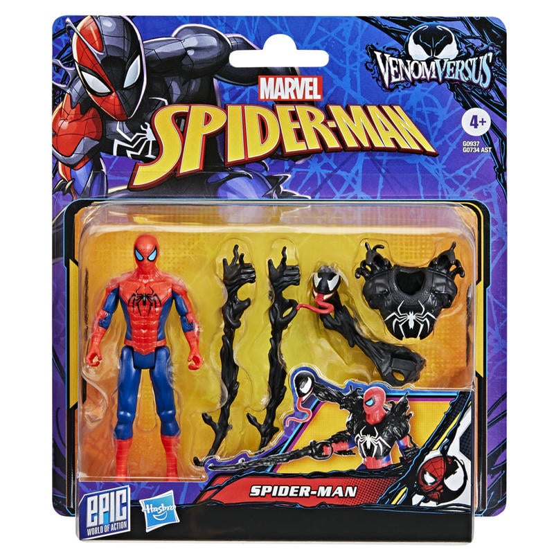 Figura de acción spiderman epic world of action venomversus