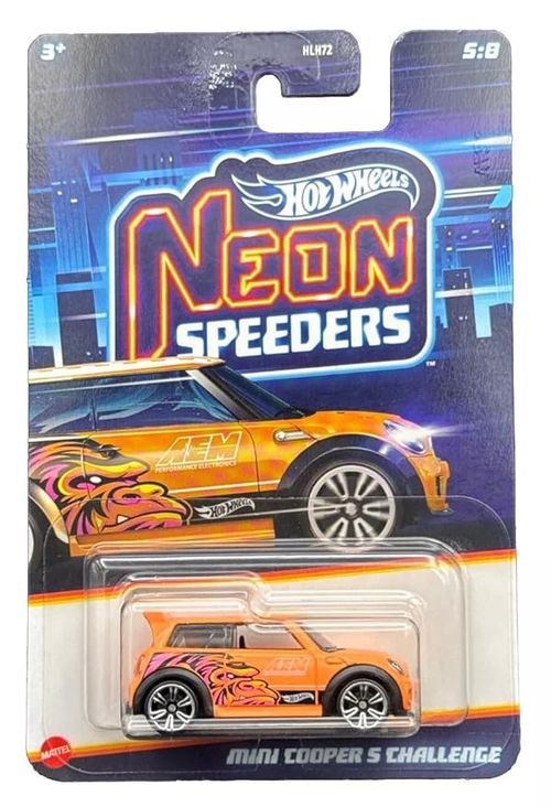 Hot Wheels Neon Speeders Mini Cooper S Challenge  5/8 HLH72