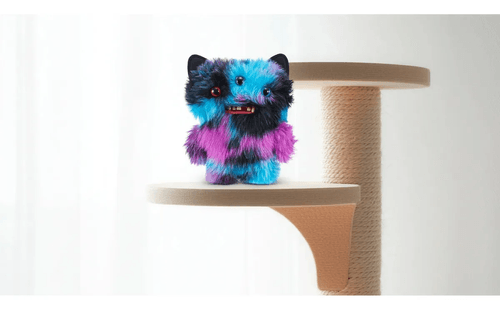 Fuggler Butt Ugly Pets 9-inch Reek-O - Gato Negro 15731