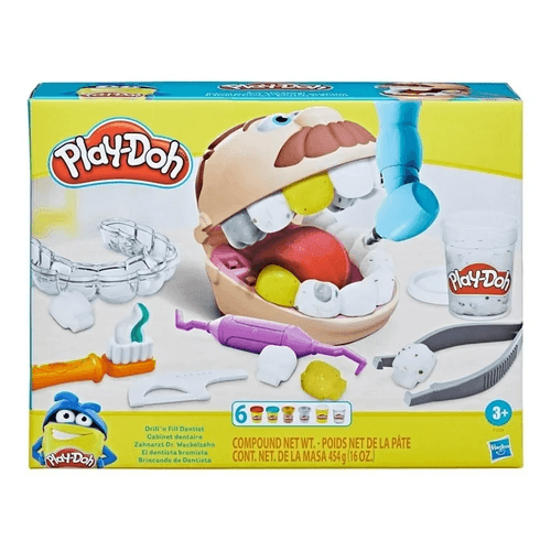 Play-Doh  Dentista Set de Juegos 9 Accesorios de Dentista y 7 Latas