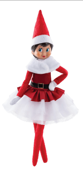 Elf On The Shelf Vestido de Santa Rojo