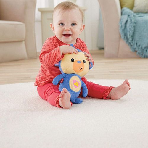 Juguete para Bebés Fisher-Price Monito Abrazable con Suave Brillo y Música Relajante