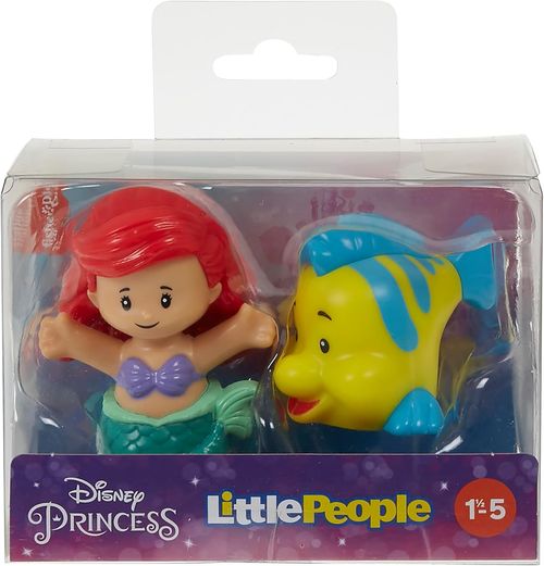 Disney Princesas La Sirenita Little People 2 Pack con Ariel y Flanders