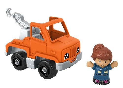 Little People Grúa Naranja con Figura