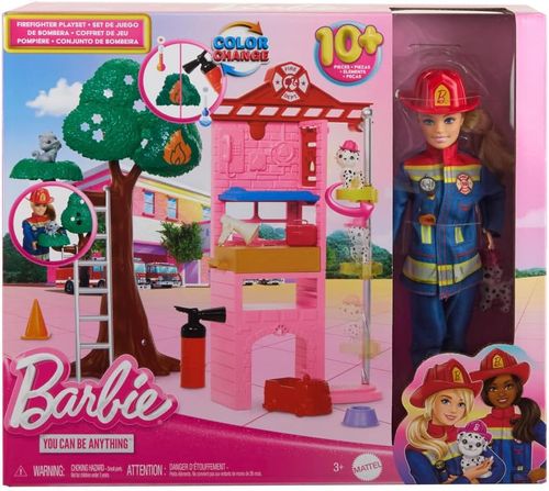 Barbie Profesiones Bombera con Set y Accesorios
