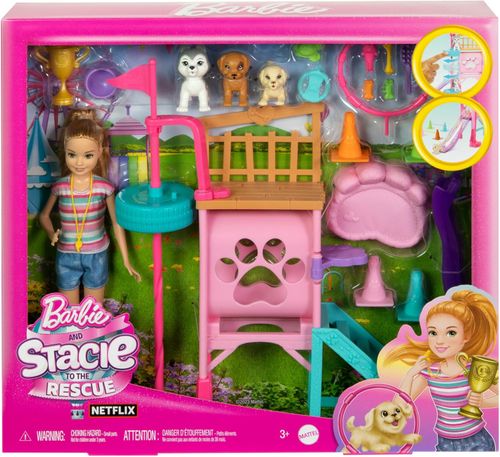 Barbie Stacie Entrenadora de Perros con Set de Entrenamiento