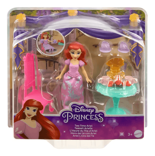 Disney Princesa Mini Muñeca Ariel con Set de La Sirenita