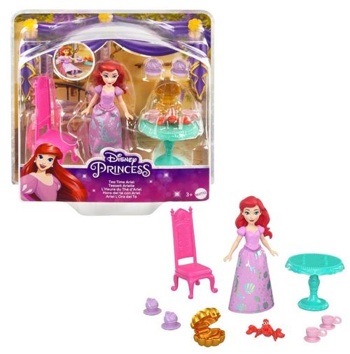 Disney Princesa Mini Muñeca Ariel con Set de La Sirenita