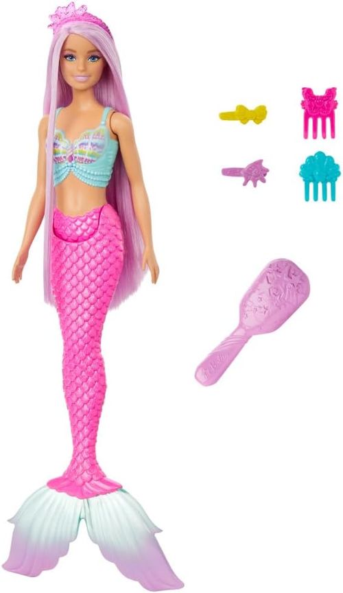 Barbie Sirena Cabello Rosa