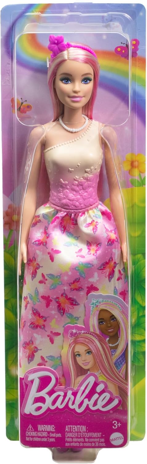 Barbie Doncellas Vestido Rosa con Mariposas