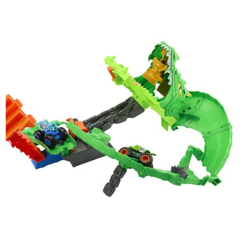 Hot Wheels Pista Tiburones vs Dinosaurios  Destrucción Épica JFR06